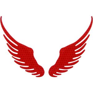 Reflecterende Engelen vleugels - set van 2 - Rood