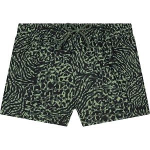 SHIWI Girls SIL swim shorts mixed animal Bikinibroekje - forest green mixed animal - Maat 122/128