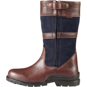 Horka Outdoorlaarzen York Halfhoog Leer/suède Bruin/blauw Mt 46