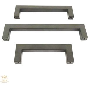 Northern Living Handgreep Donkergrijs/ Chique dark Grey - 160mm - 6 stuks - Handgrepen voor deurtjes - Handgrepen keukenkastjes - Handgreep badkamer - Industriële Deurgrepen - Chique Grey decoratief - Lades Handvatten - 160 mm - Inclusief schroeven