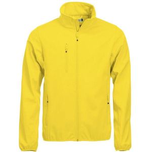 Clique Softshell jas Basic Heren - Lemon - Maat 3XL