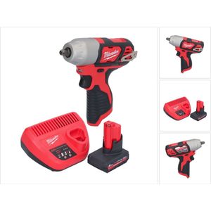 Milwaukee M12 BIW38-501 accu slagmoersleutel 12 V 135 Nm 3/8˝ + 1x oplaadbare batterij 5.0 Ah + lader