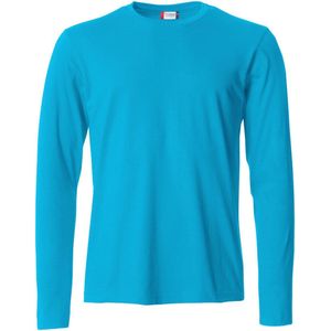 Clique lichtgewicht T-shirt met lange mouwen Turquoise maat 4XL