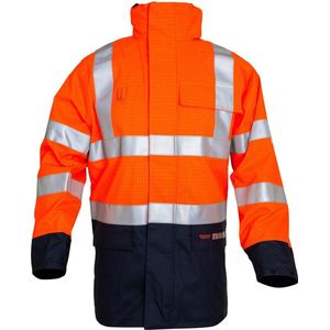 OXXA Magoma 2664 parka, oranje marineblauw S