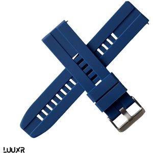 Luuxr strap rubber blue 22 mm lusiblu220001