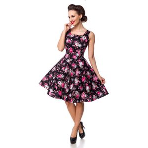 Belsira - 50310 Swing jurk - 2XL - Zwart/Roze