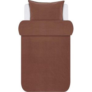 Marc O’Polo dekbedovertrek Senja warm earth - 1-persoons (140x200/220 cm incl. 1 sloop)