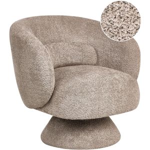 Draaifauteuil LIEKSA Bouclé Beige
