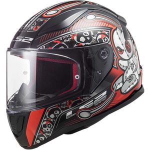 LS2 Helm Rapid Mini Voodoo FF353 zwart / rood maat S