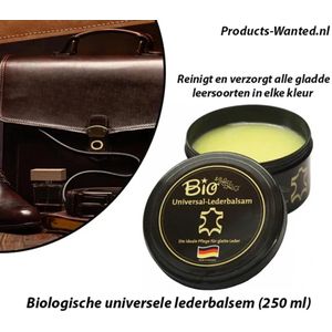 2 Potten Biologische Lederbalsem Reinigt en Verzorgt Alle Gladde Leersoorten Spullen