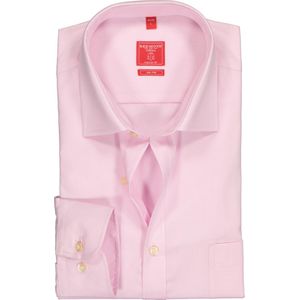 Redmond regular fit overhemd - roze - Strijkvriendelijk - Boordmaat: 37/38