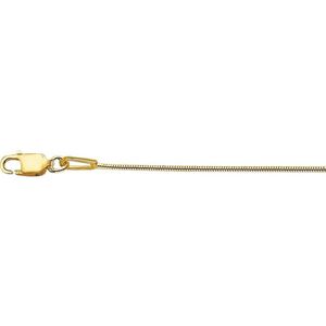 YO&NO - Ketting - Goud - Slang rond -  1,1 mm -  41 + 4 cm - 585 goud