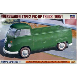 1:24 Hasegawa 21211Volkswagen VW Type2 Pic-up Truck 1967 Plastic Modelbouwpakket