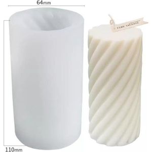 ZoeZo - Kaarsmal Cilinder M - Geometrisch - Kaars mallen - Siliconen mal - Zelf kaarsen maken - Gips & epoxy gieten - Zeep maken