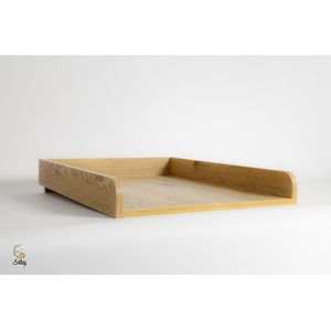 Saby® Universele Commode Bladvergroter - Geschikt voor Alle Kasten- Naturel hout- MDF- Eenvoudig in elkaar te zetten - Creëert ruimte op de kast - Ruime bladoppervlakte - Geschikt voor vrijwel alle aankleedkussens