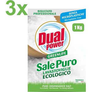 Dual Power - GreenLife - Sale Puro - EcoGreen - Vaatwaszout - 3kg - Voordeelverpakking