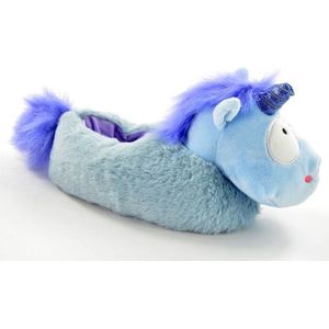 Unicorn dieren pantoffel blauw maat 30-31
