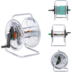 vidaXL Slanghaspel - Slanghaspels - Tuinslang Haspel - Slanghaspel Muur - Slanghaspel voor 50 m 1/2 slang wandmontage staal