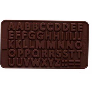 Alfabet letters | siliconen vorm | voor ijsblokjes | chocolade | Gelatine mal/vorm