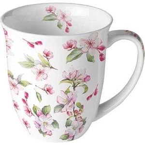 mok - porselein - fine bone china - Ambiente - voorjaar - bloesem - appelbloesem - moederdag - verjaardag - Pasen - spring blossom