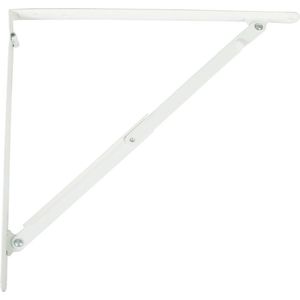 Inklapbare Plankdrager Staal wit 315x300mm