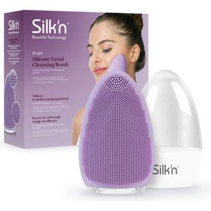 Silk'n Elektrische Gezichtsreiniger - Bright - Gezichtsborstel - Diepe reiniging en massage van de huid - Lila