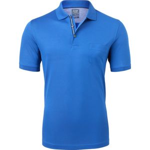 OLYMP modern fit poloshirt - kobalt blauw