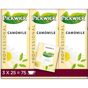 Thee pickwick camomile 25x1.5gr | Omdoos a 3 pak x 25 stuk | 3 stuks