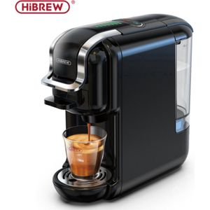 Multifunctioneel HiBrew 5-in-1 Koffiezetapparaat - Dolce Gusto, Nespresso, Espresso Pads, Gemalen Koffie, en Kcups - 600 ml - (Kleur : Zwart)