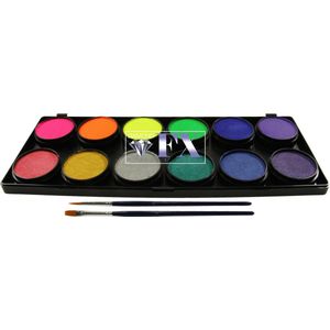 Diamond FX Palette 12 colors Neon/Metallic (12x10Gram)