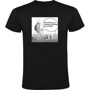 Televisie invloed op mensen Heren T-shirt - media - tv - nieuws