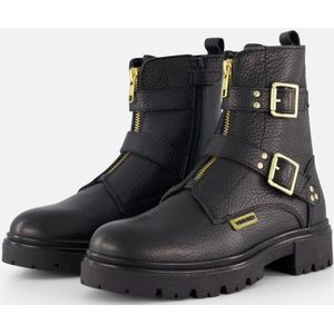 Vingino Biker boots zwart Leer - Dames - Maat 36
