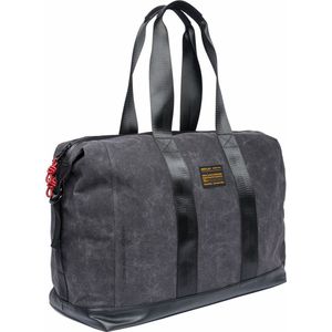 REPLAY Reistas Schoudertas Travel Bag Washed Black Donkergrijs