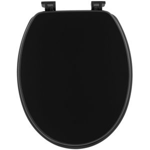 Tendance Toiletbril Breeze - zwart - MDF hout - universeel - standaard wc bril