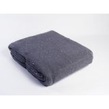 Fissaggio Plaid Knitted Glitter Antra - 140x260 cm - Antraciet Grijs - SALE