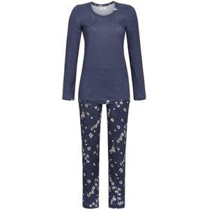 Blauwe pyjama stipjes en bloemen