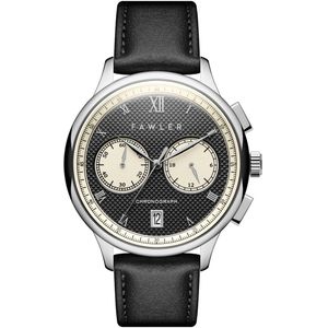 Cicero | Zwart Vintage Chronograaf Horloge