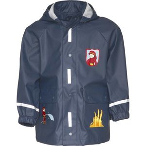 Playshoes Regenjas Kinderen Brandweer - Donkerblauw - Maat 104