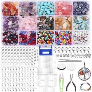 1606-delige Kristal Kralen Kit voor Sieraden Maken - Oorbellen, Ringen, Armbanden, Kettingen DIY
