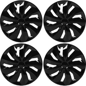 Autonaafafdekking 17 Inch Zwarte Naaf - Decoratieve Wieldoppen - Vervanging voor Transit Connect .