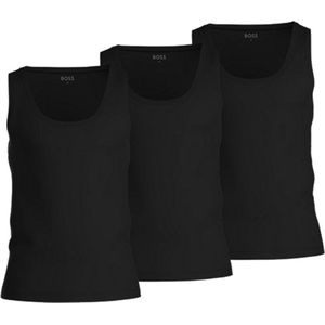 Boss Singlet - Black - maat S (S) - Heren Volwassenen - 100% katoen- 50475278-001-S