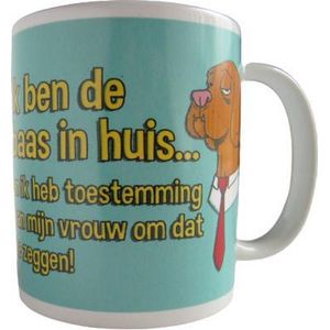 Funny Mug | Ik ben de baas in huis