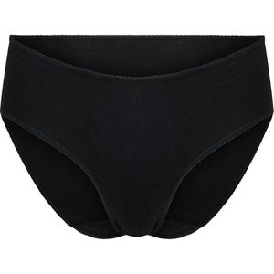 RJ Bodywear Everyday dames Vlissingen midi slip (2-pack) - zwart - Maat: XL