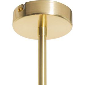 QAZQA elien - Klassieke Hanglamp voor boven de eettafel | in eetkamer - 12 lichts - Ø 86 cm - Goud/messing - Woonkamer | Slaapkamer | Keuken