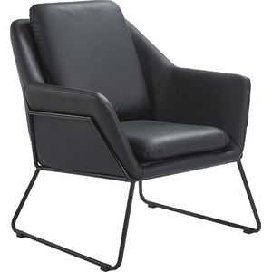 OHNO Furniture Vancouver - Luxe PU-Leren Eetkamerstoel - Zwart