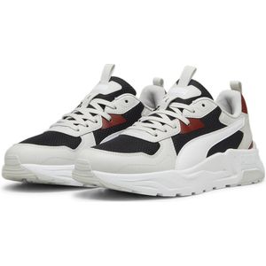 PUMA Trinity Lite Heren Sneakers - PUMA Black-PUMA White-Glacial Gray-Intense Red - Maat 40