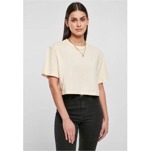 Urban Classics - Short Oversized Crop top - 5XL - Ivoorkleurig