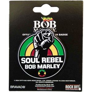 Bob Marley - Soul Rebel Pin - Multicolours