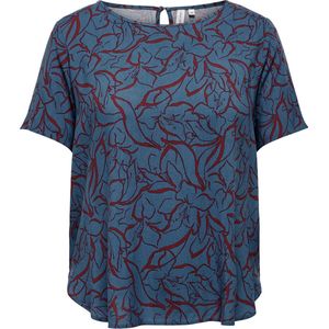 Only Carmakoma Carbech top donkerblauw maat 44