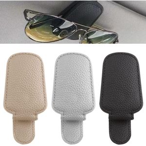 Multifunctionele Auto Brillenhouder 3 stuks - Magnetisch Leer - Kaarthouder - Auto-accessoires